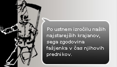 Kosec Dobovskega Fašjenka vam sporoča sledeče ...